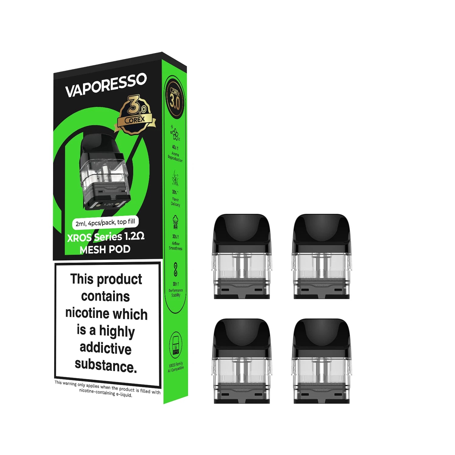 Vaporesso XROS Series Replacement Mesh Pod pack of 4