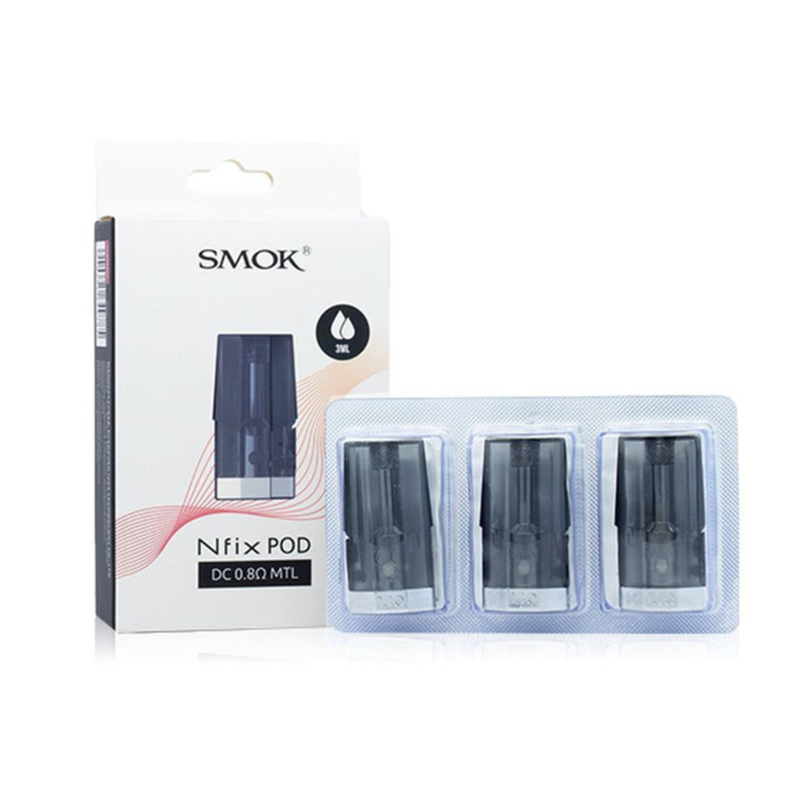 Smok Nfix Pods Pack of 3 | Replacement Refillable Vape Pod Cartridges 2ml