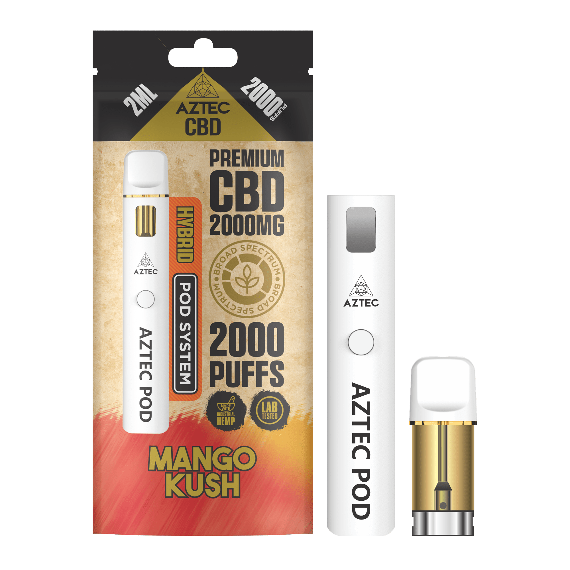 Aztec CBD Pod System 2000MG