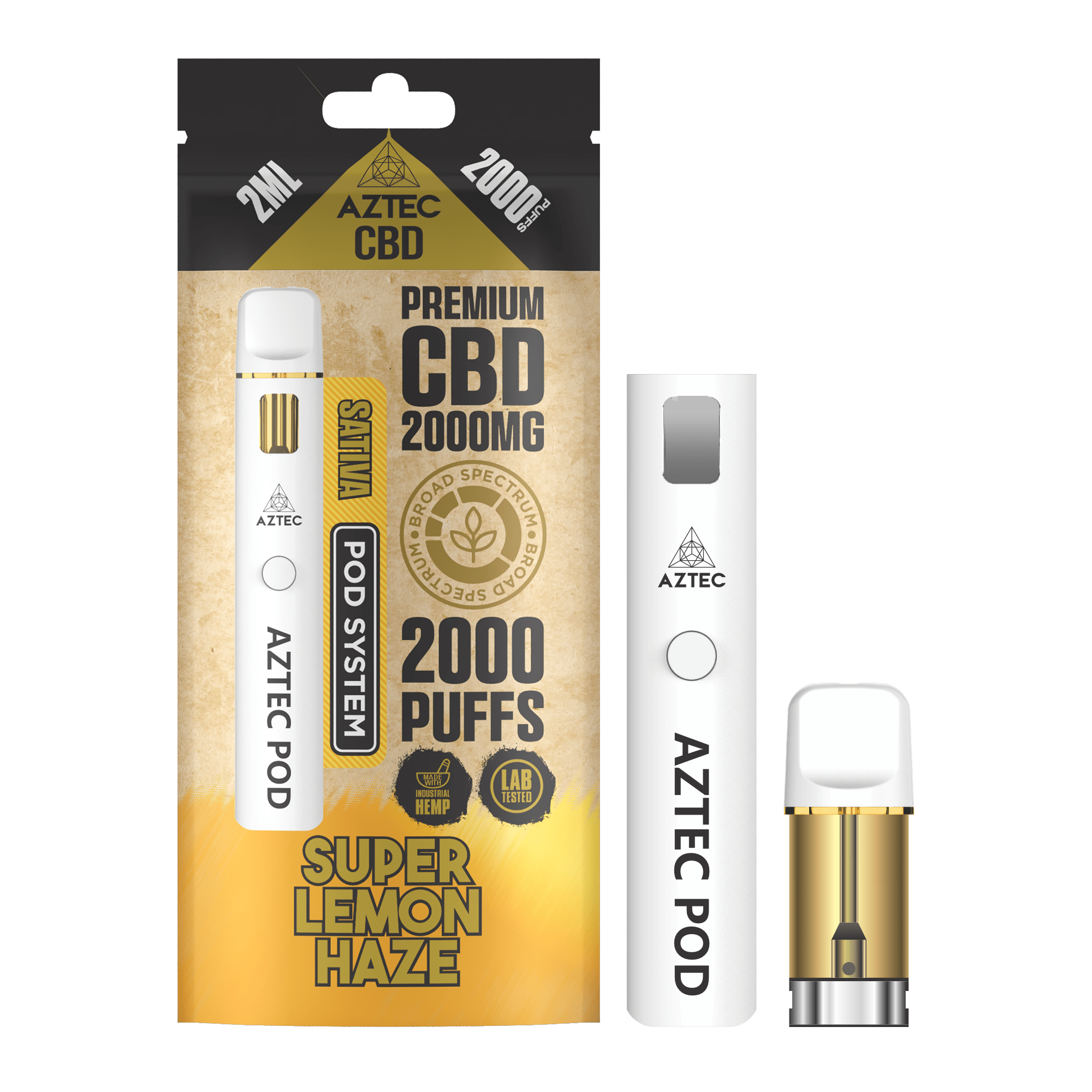 Aztec CBD Pod System 2000MG