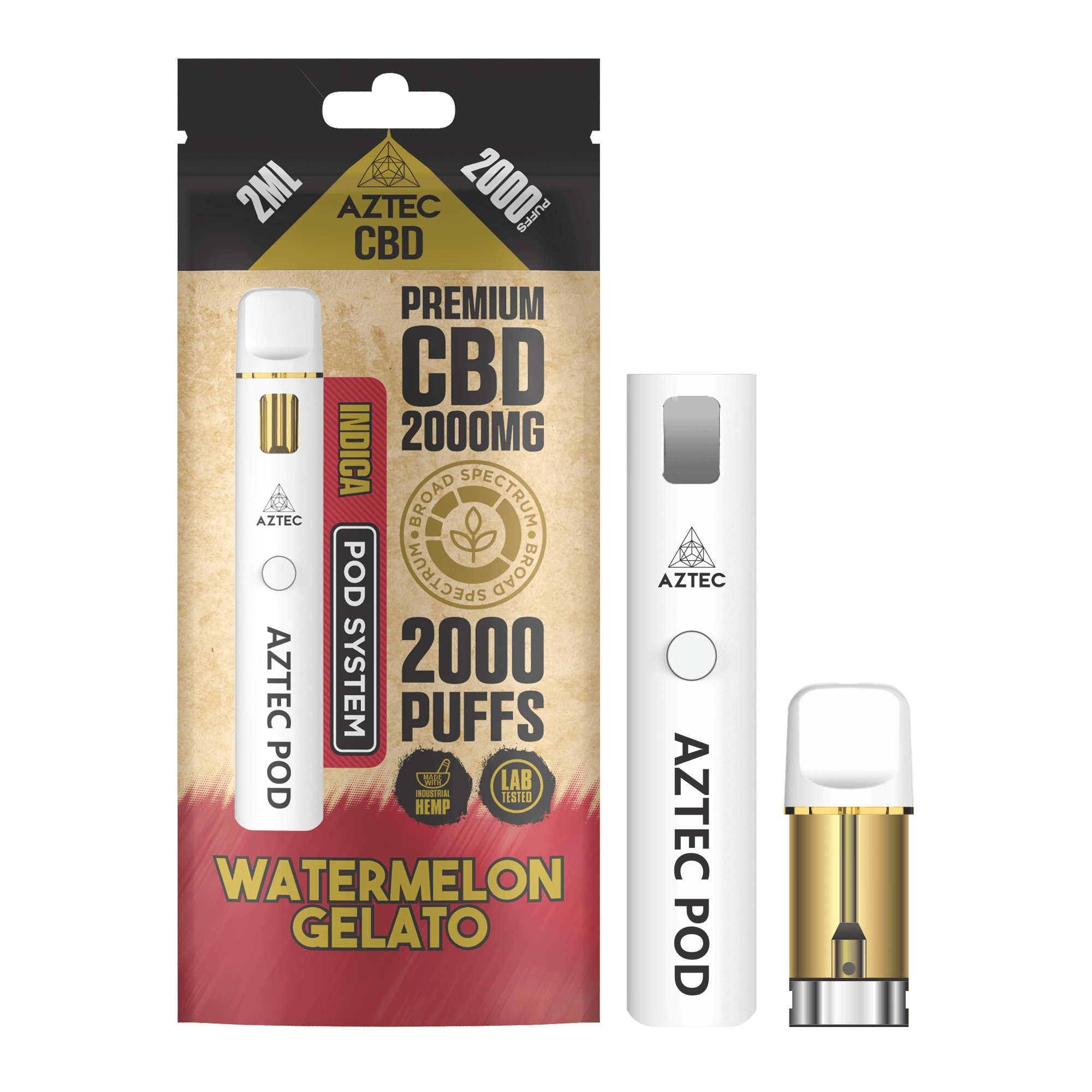 Aztec CBD Pod System 2000MG