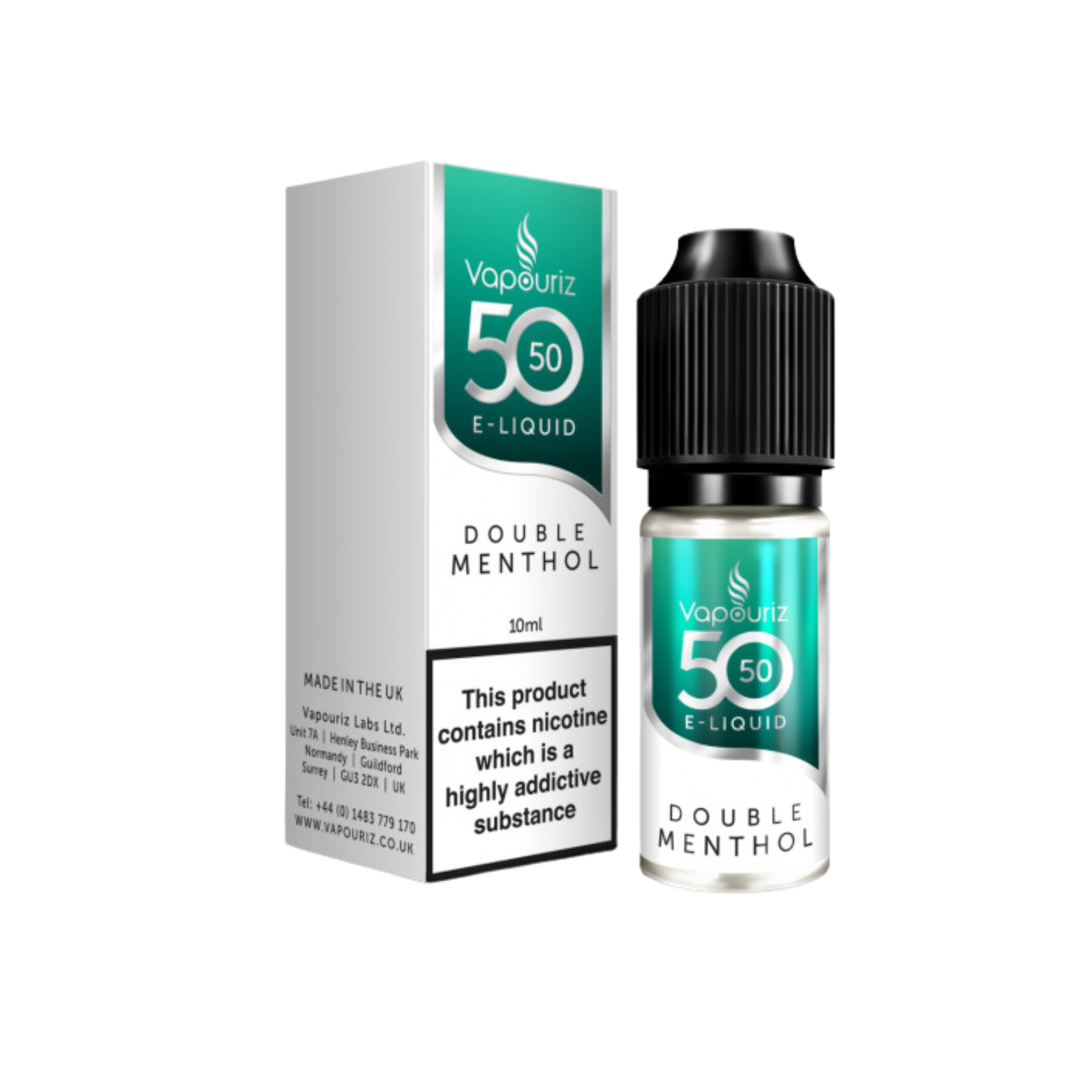 Double Menthol 50_50 10ml E-liquid by Vapouriz
