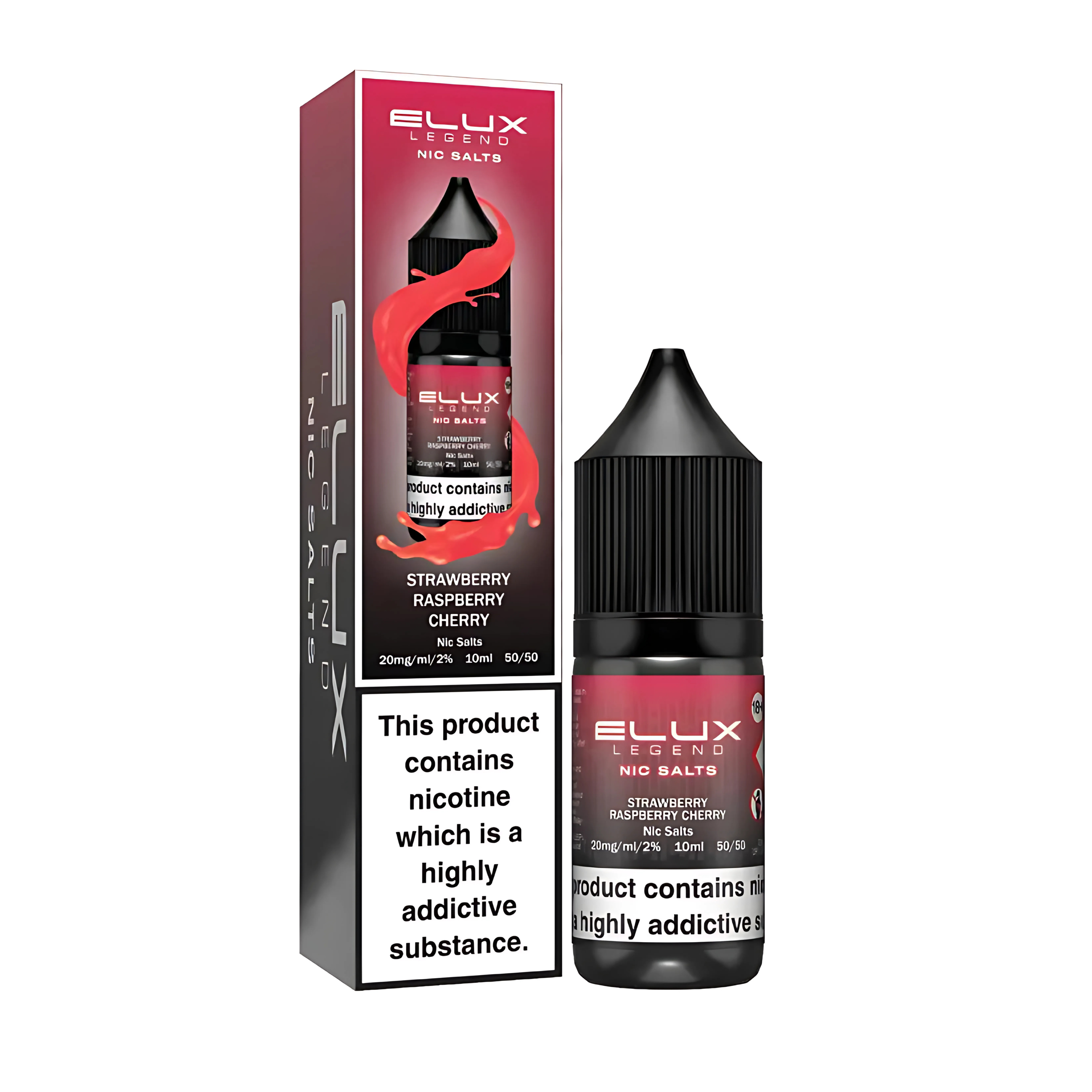 Strawberry Cherry Raspberry Nic Salt E-Liquid by E-lux