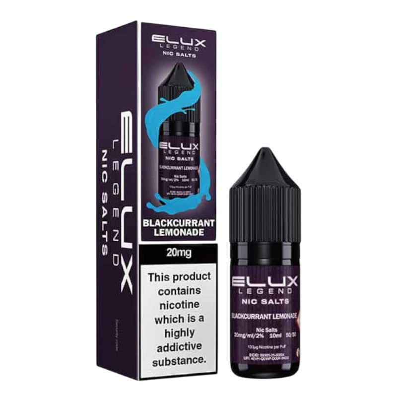 Blackcurrant Lemonade Nic Salt E-Liquid by Elux