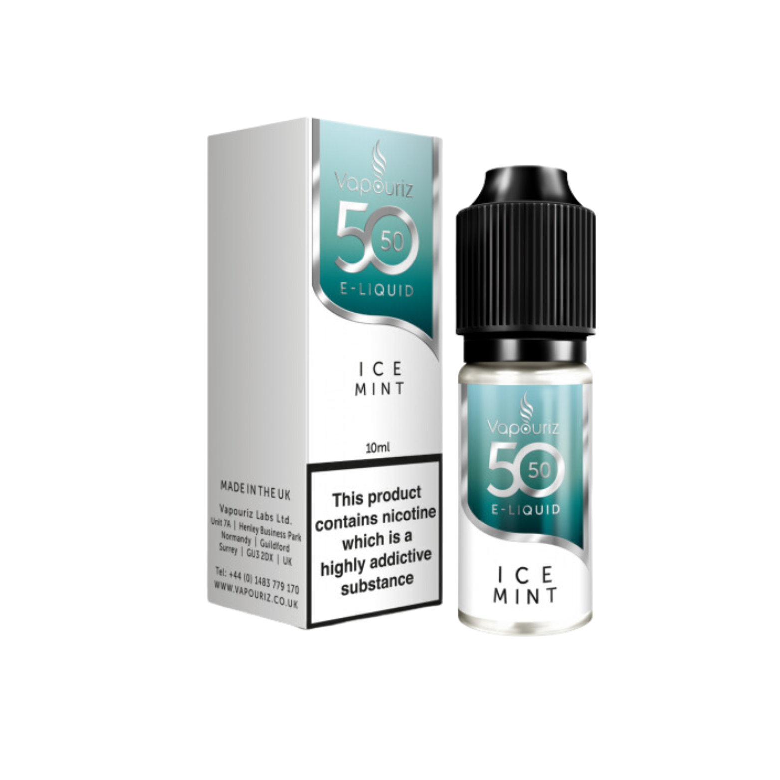 Ice Mint 50_50 10ml E-liquid by Vapouriz