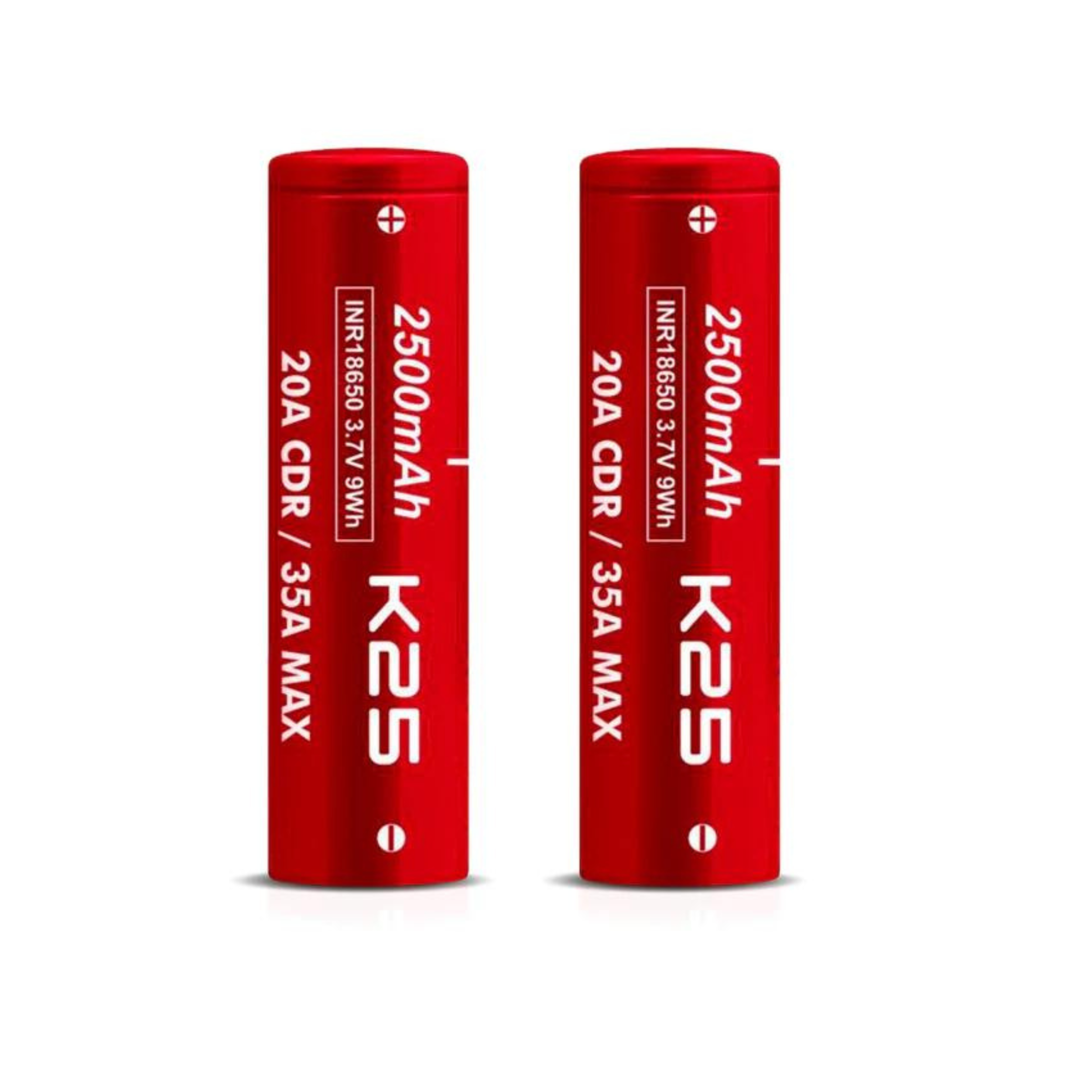 K25 2500mah 20A 18650 Battery By Vapecell