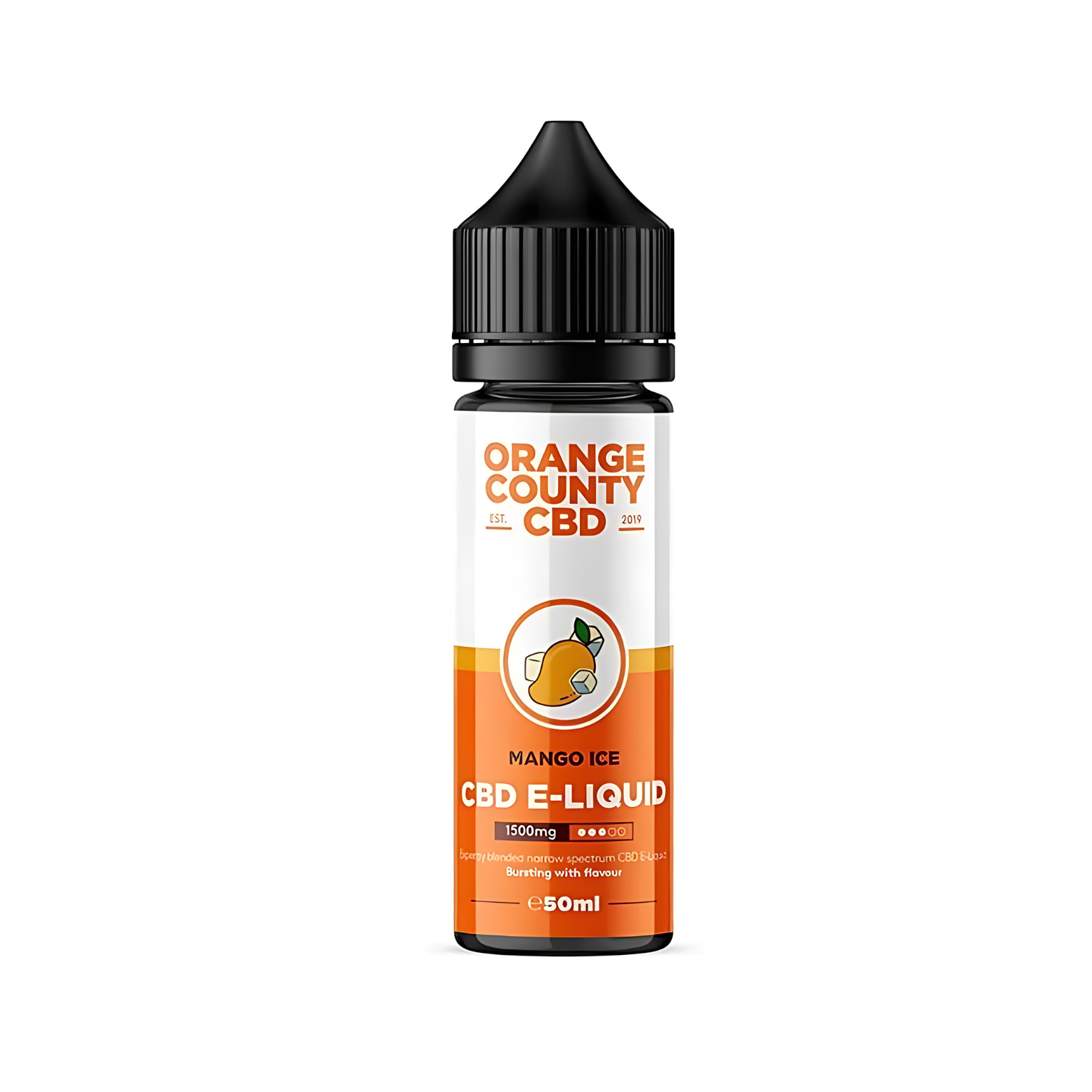 Mango Ice 1500mg CBD 50ml E-liqud By Orange County