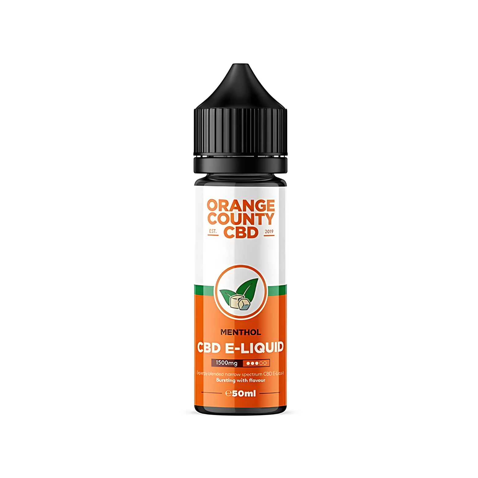 Menthol 1500mg CBD 50ml E-liqud By Orange County