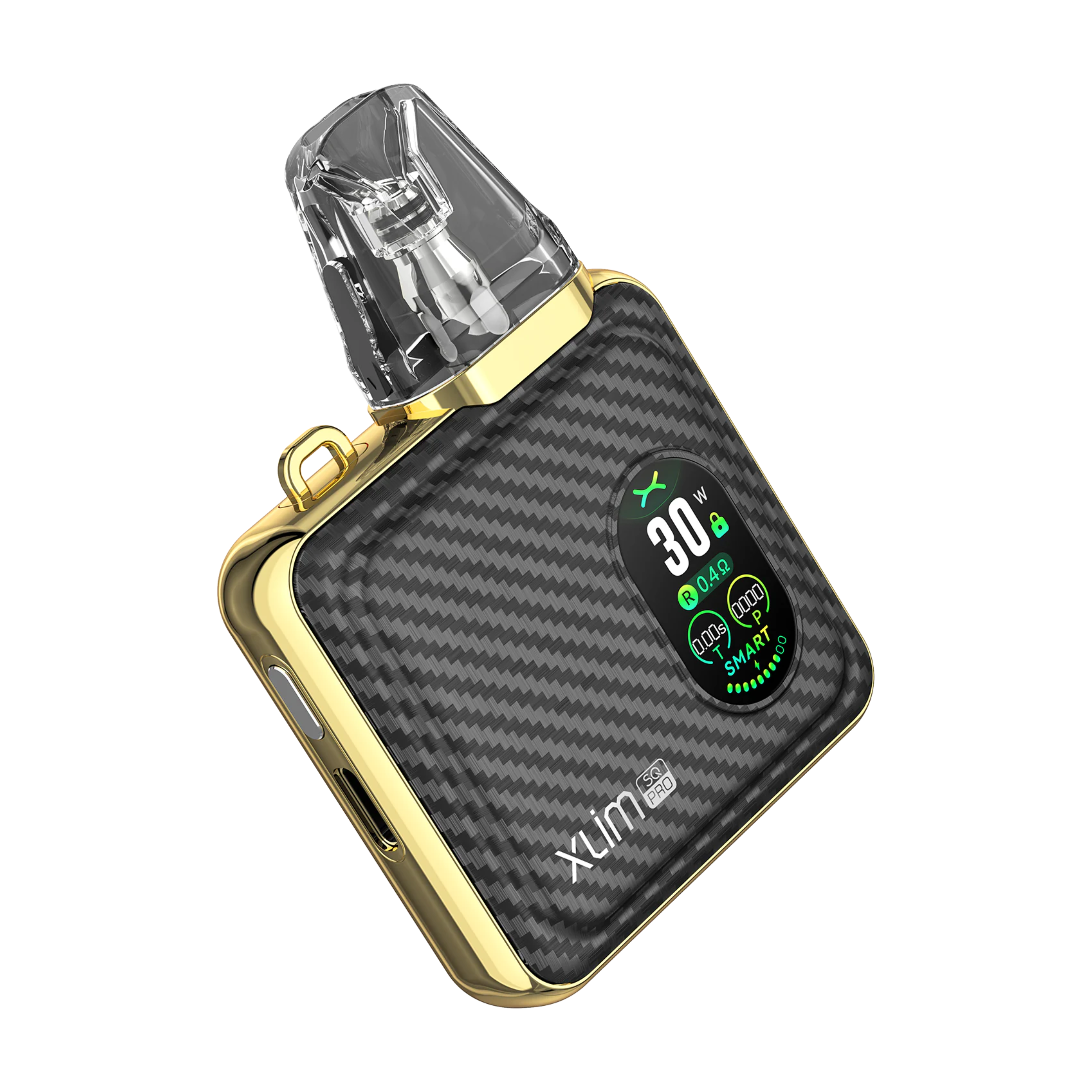 OXVA Xlim SQ Pro Pod Vape Kit Gold Carbon