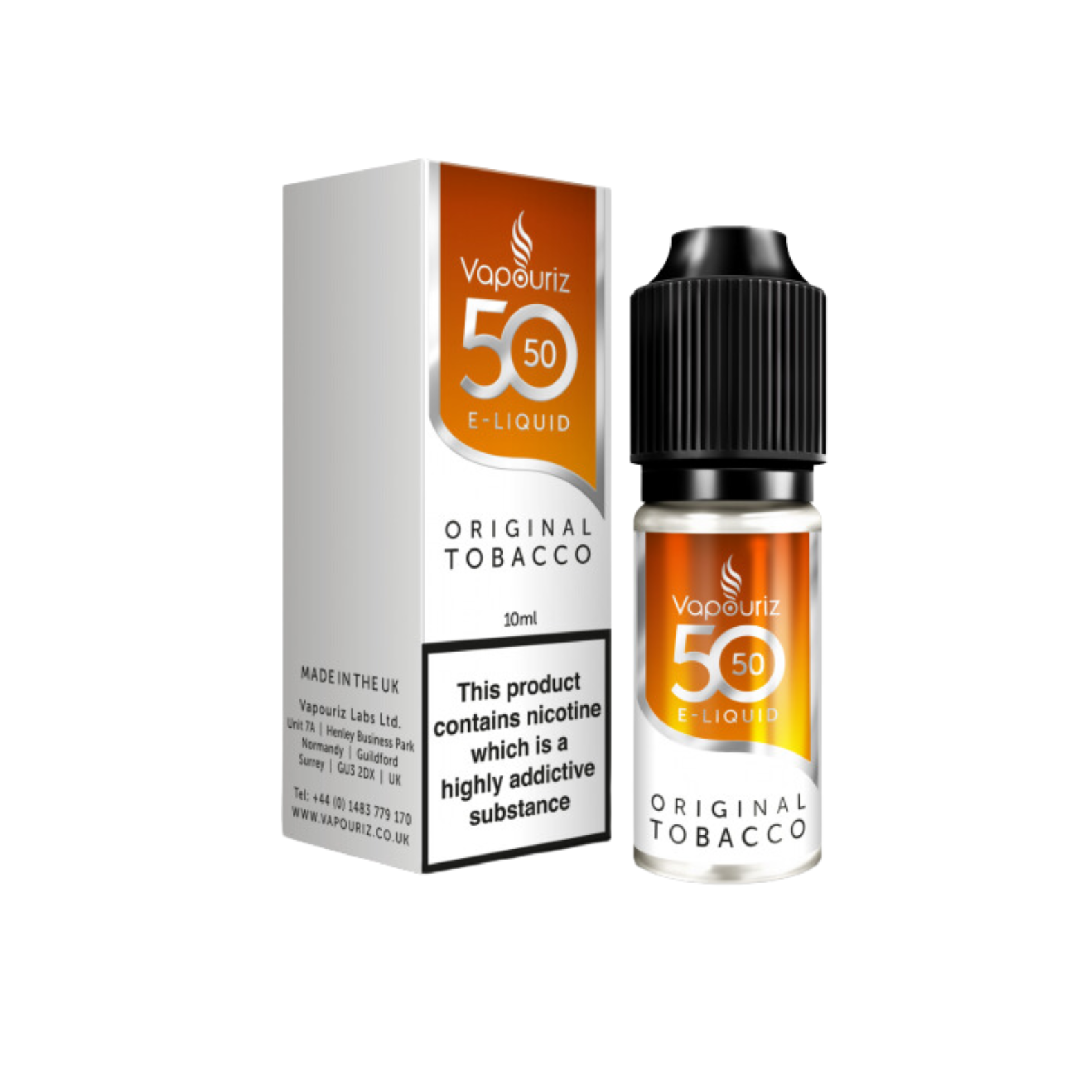 Original Tobacco 50_50 10ml E-liquid by Vapouriz