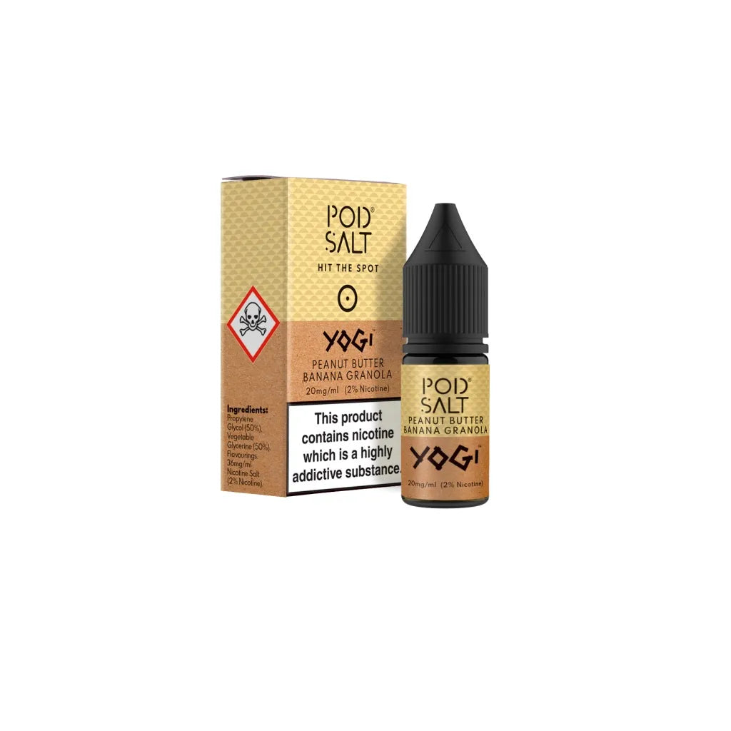 Peanut Butter Banana Granola Nic Salt E-Liquid By Pod Salt