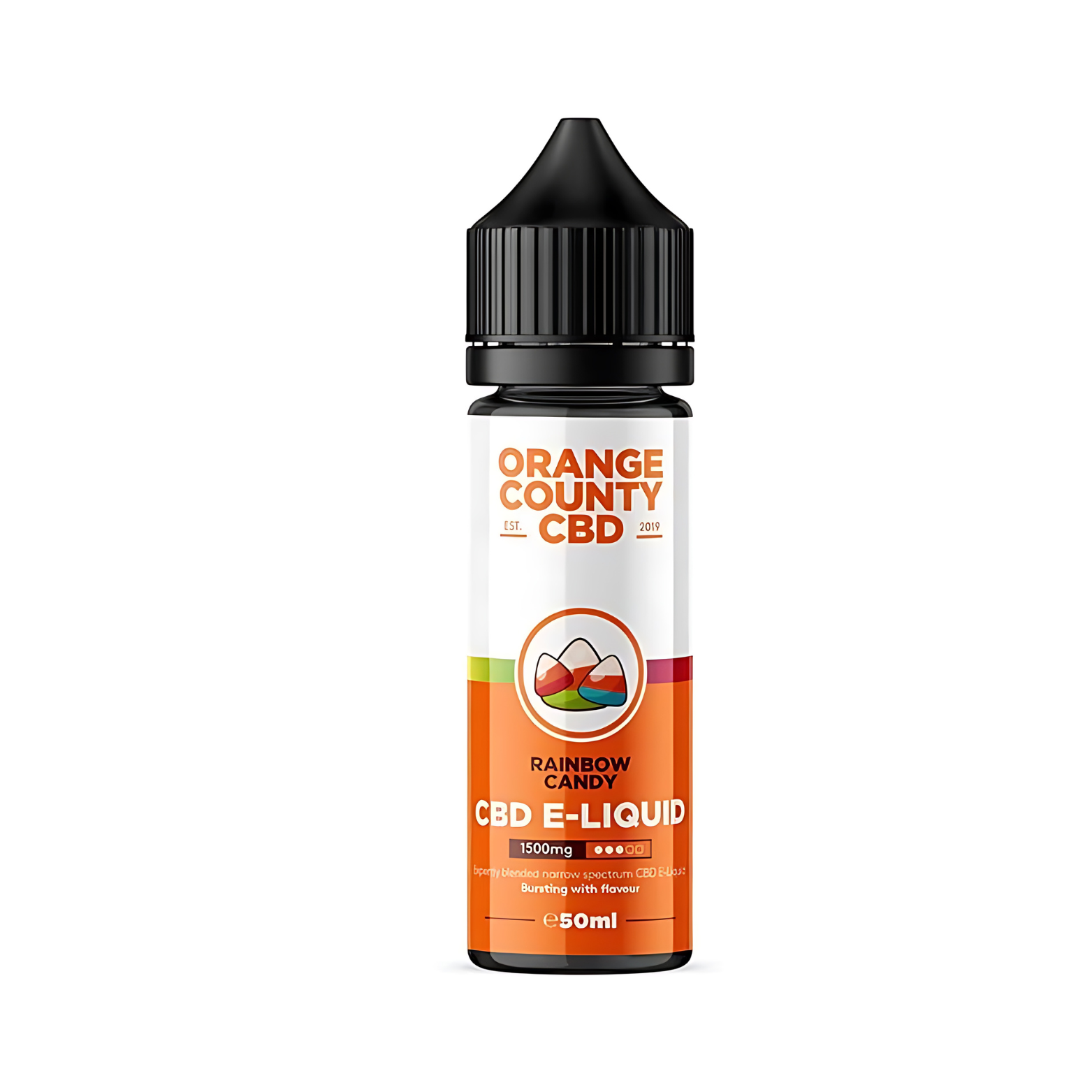 Rainbow Candy 1500mg CBD 50ml E-liqud By Orange County