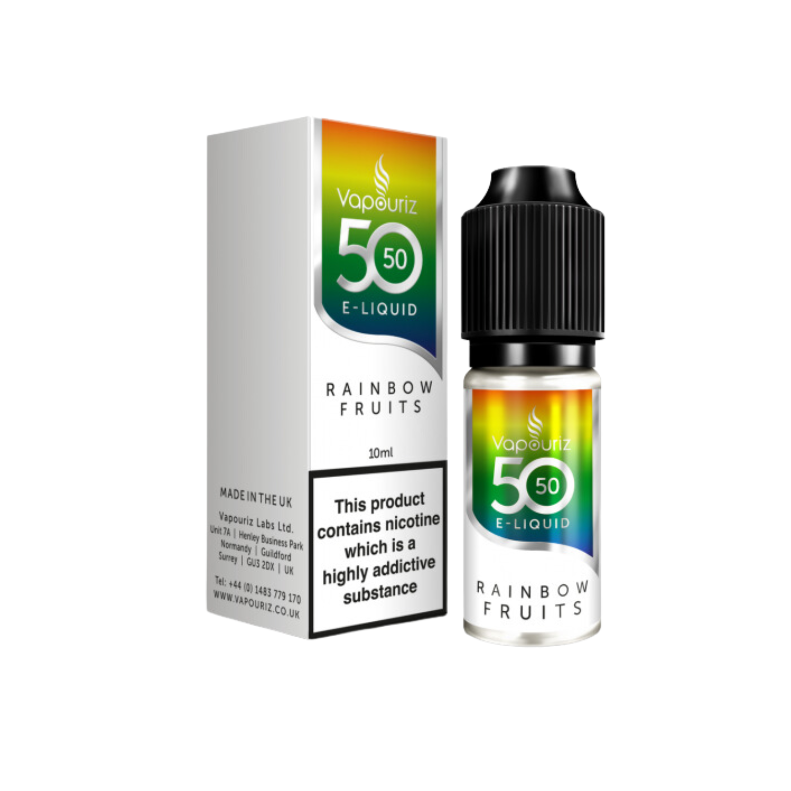 Rainbow Fruits 50_50 10ml E-liquid by Vapouriz