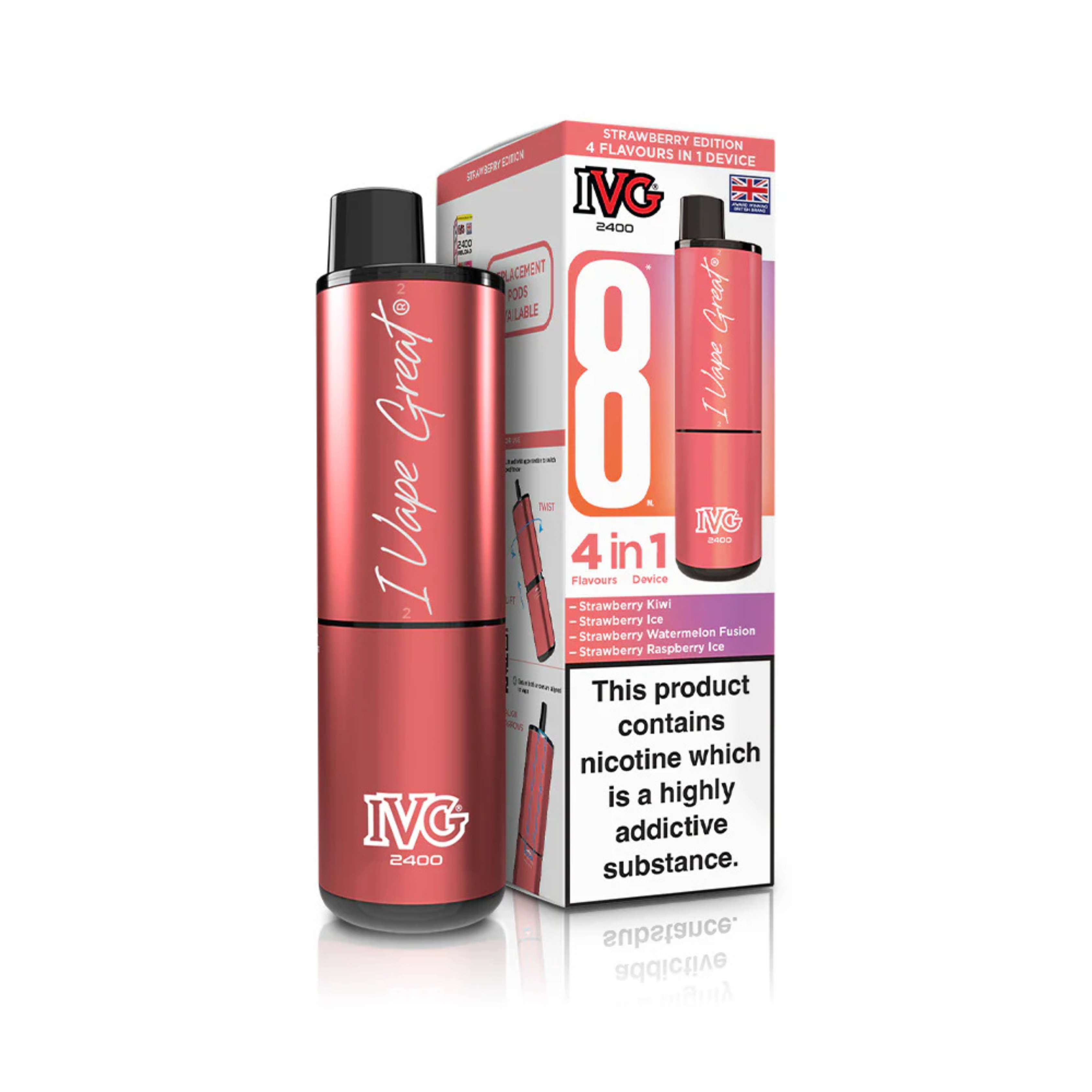 IVG 2400 Puffs 4 in 1 Disposable
