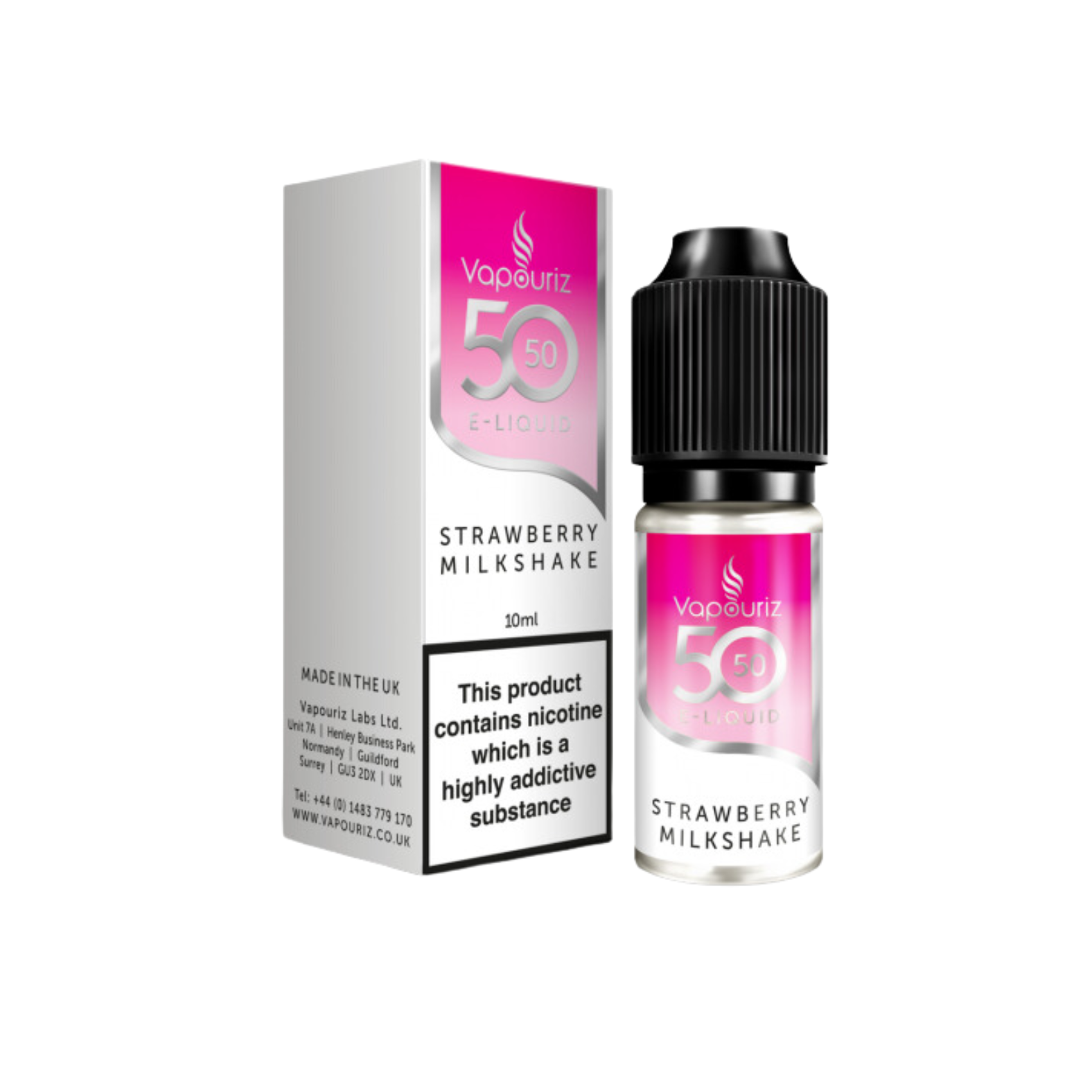 Strawberry Milkshake 50_50 10ml E-liquid by Vapouriz