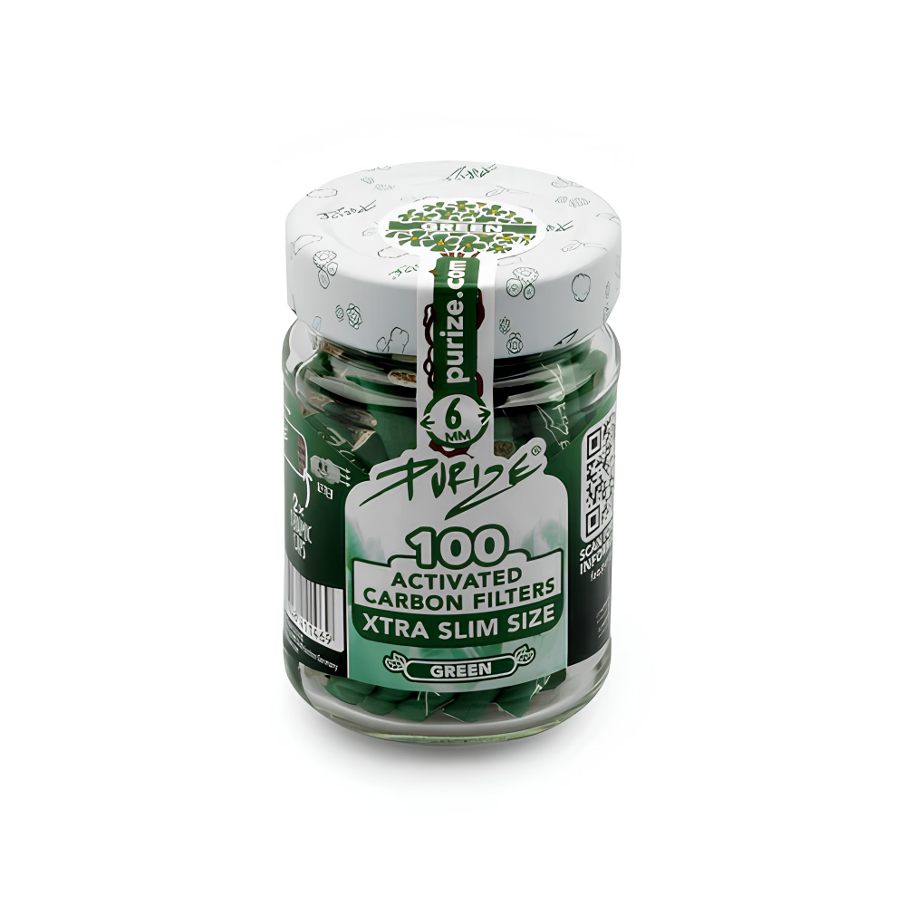 Purize Xtra Slim Size Carbon Filters Pack of 100