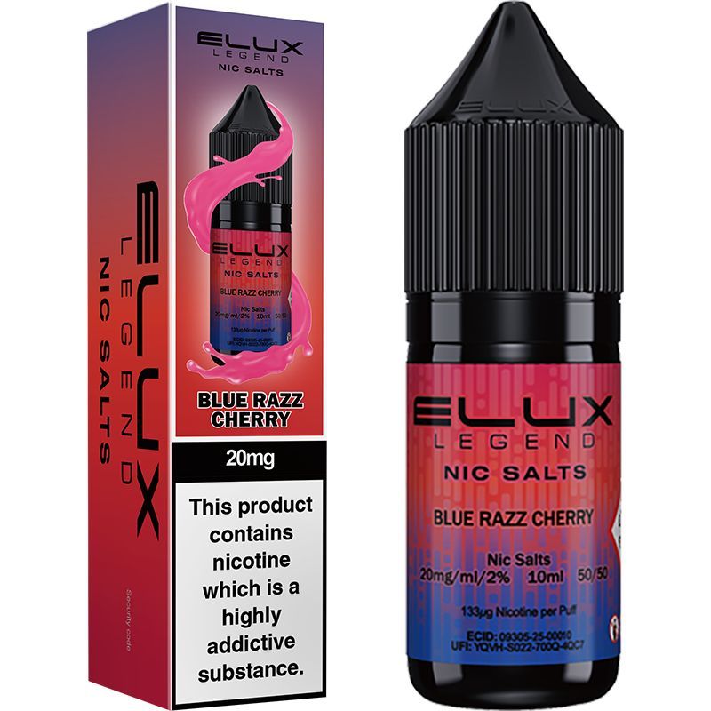 Blue Razz Cherry 20mg Nic Salt E-liquid by Elux
