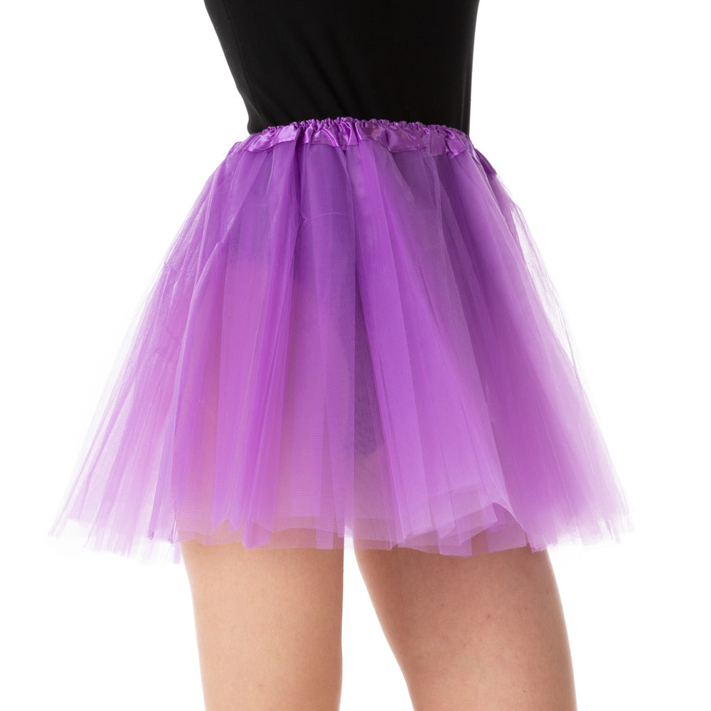 Stylex Party Purple Tutu Skirt 80s Fancy Dress Hen Night Dance Costume Accessory