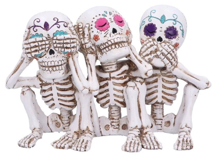 Nemesis Now Three Wise Calaveras Skeleton Figurine 20.3cm
