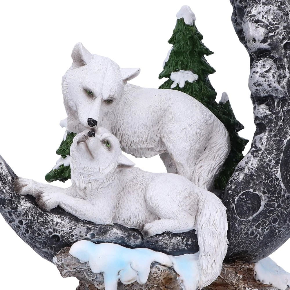 Nemesis Now Lunar Companions Wolves Moon Figurine 19.3cm