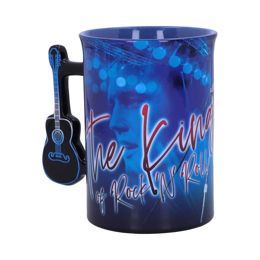 Nemesis Now Elvis The King of Rock and Roll Blue Mug