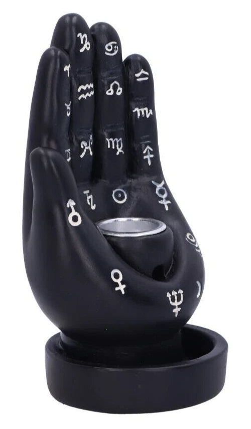 Nemesis Now Palmistry Backflow Incense Burner (Black) 12cm