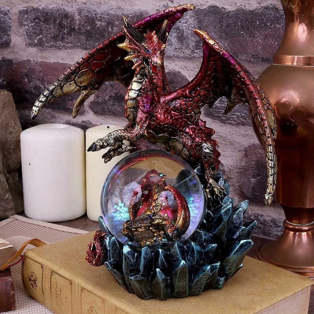 Nemesis Now Ruby Oracle Red Dragon Fortune Seer Figurine 18.5cm