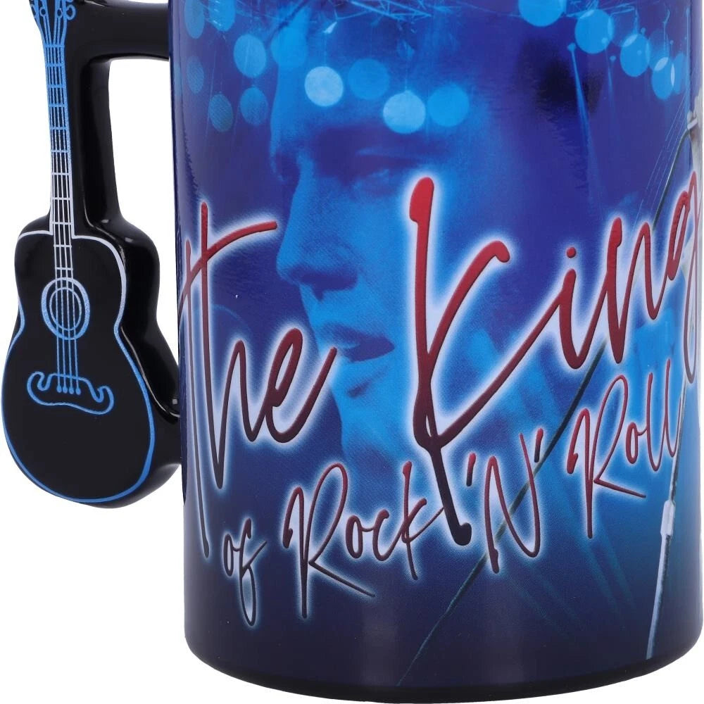 Nemesis Now Elvis The King of Rock and Roll Blue Mug