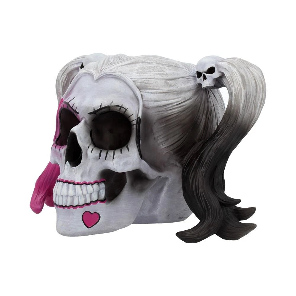 Nemesis Now Little Monster Pigtailed Troublemaker Skull 20.6cm