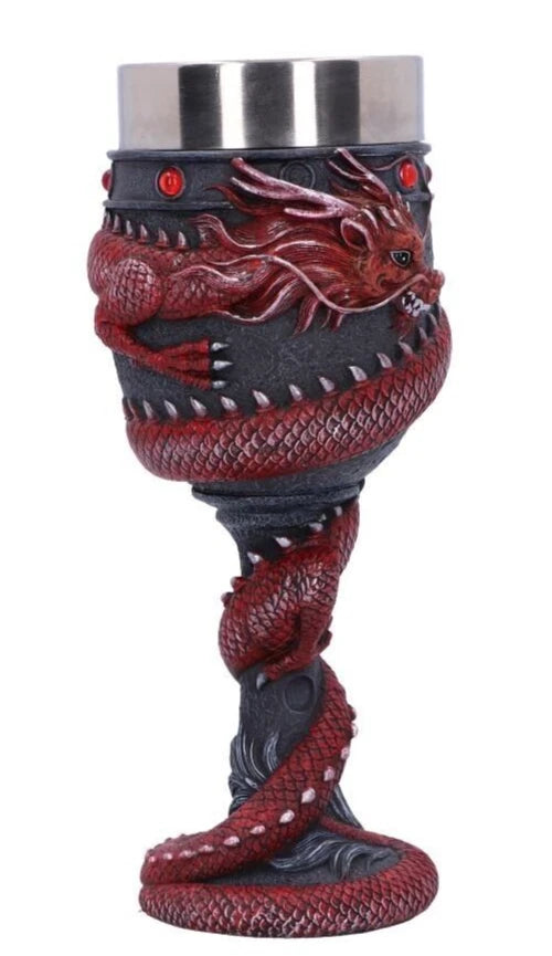 Nemesis Now Dragon Coil Goblet Red 20cm
