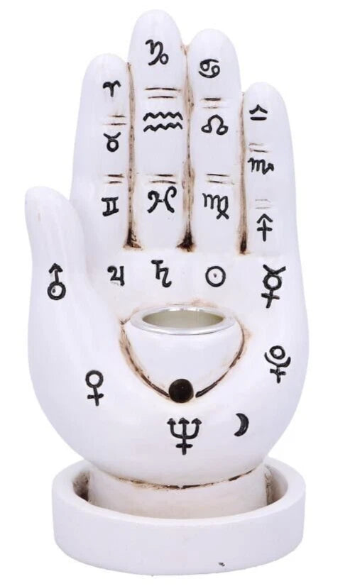 Nemesis Now Palmistry Backflow Incense Burner (white) 12cm