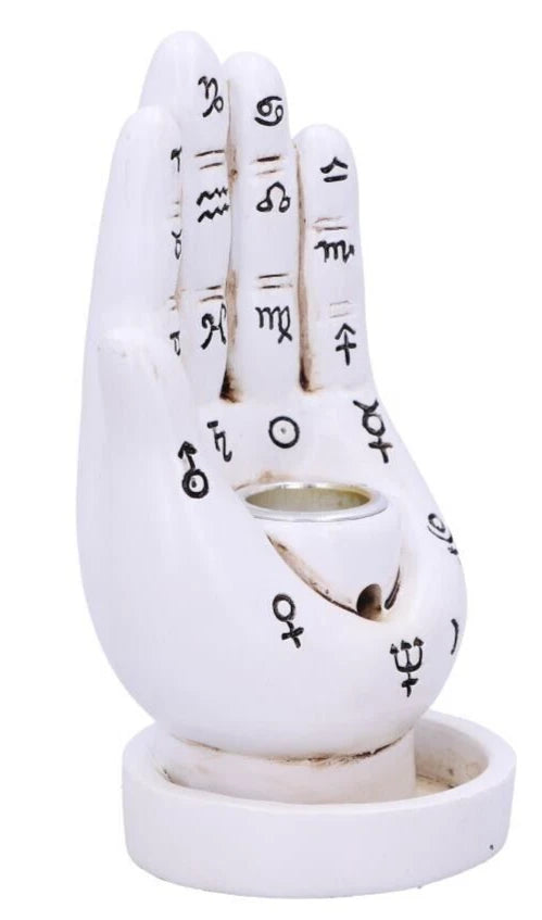 Nemesis Now Palmistry Backflow Incense Burner (white) 12cm