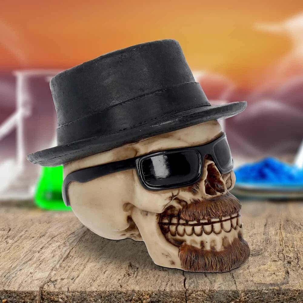 Nemesis Now Small Badass Hat and Sunglasses Skull Figurine 14cm