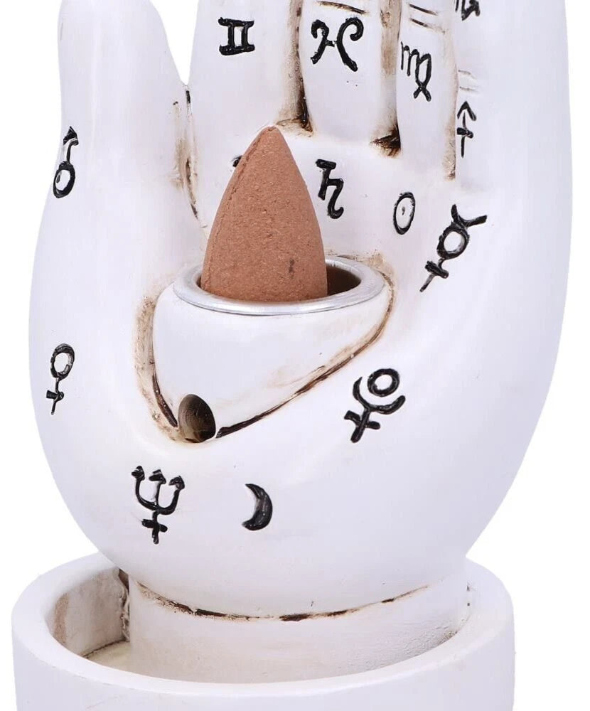 Nemesis Now Palmistry Backflow Incense Burner (white) 12cm