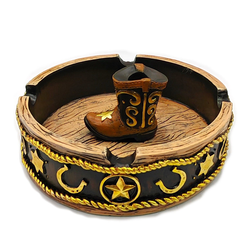 WS Cowboy Boot Ashtray