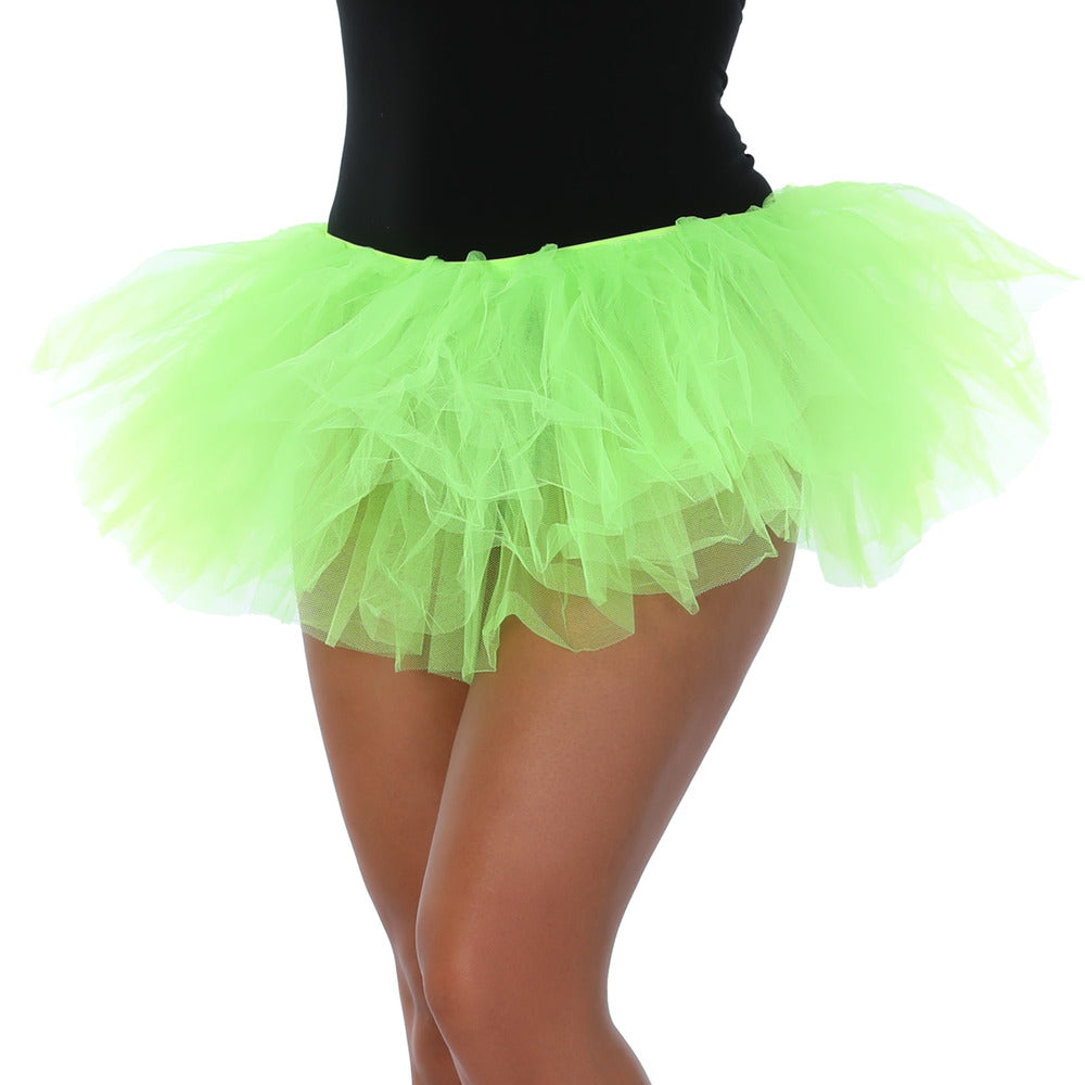Five Layer TUTU Skirt, Neon Green