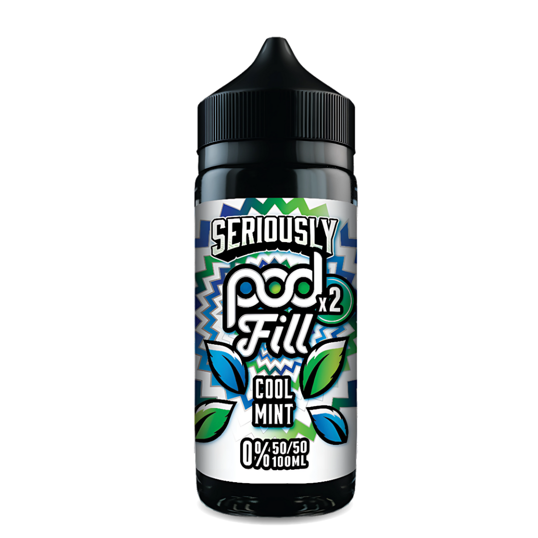 Seriously Pod Fill x2 Cool Mint E-liquid Shortfill