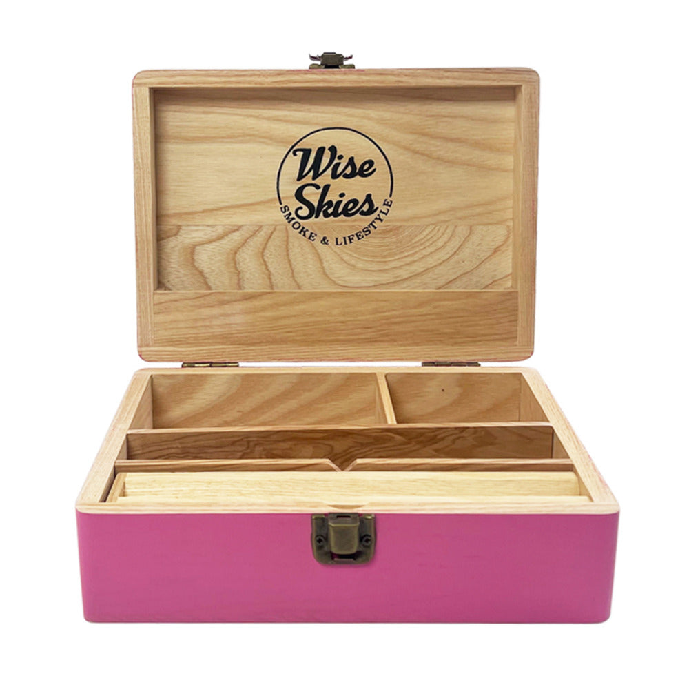 Wise Skies Large Pink Rolling-Box
