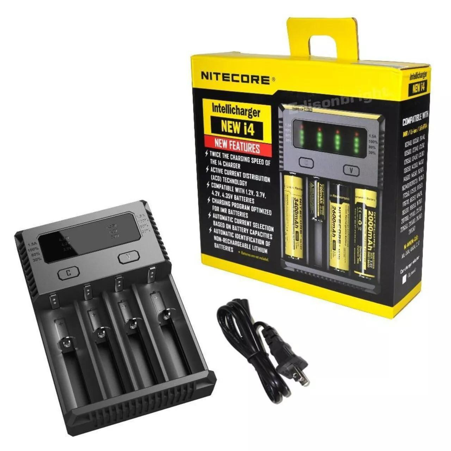 NITECORE Intellicharger i4 18650/21700 Battery Charger