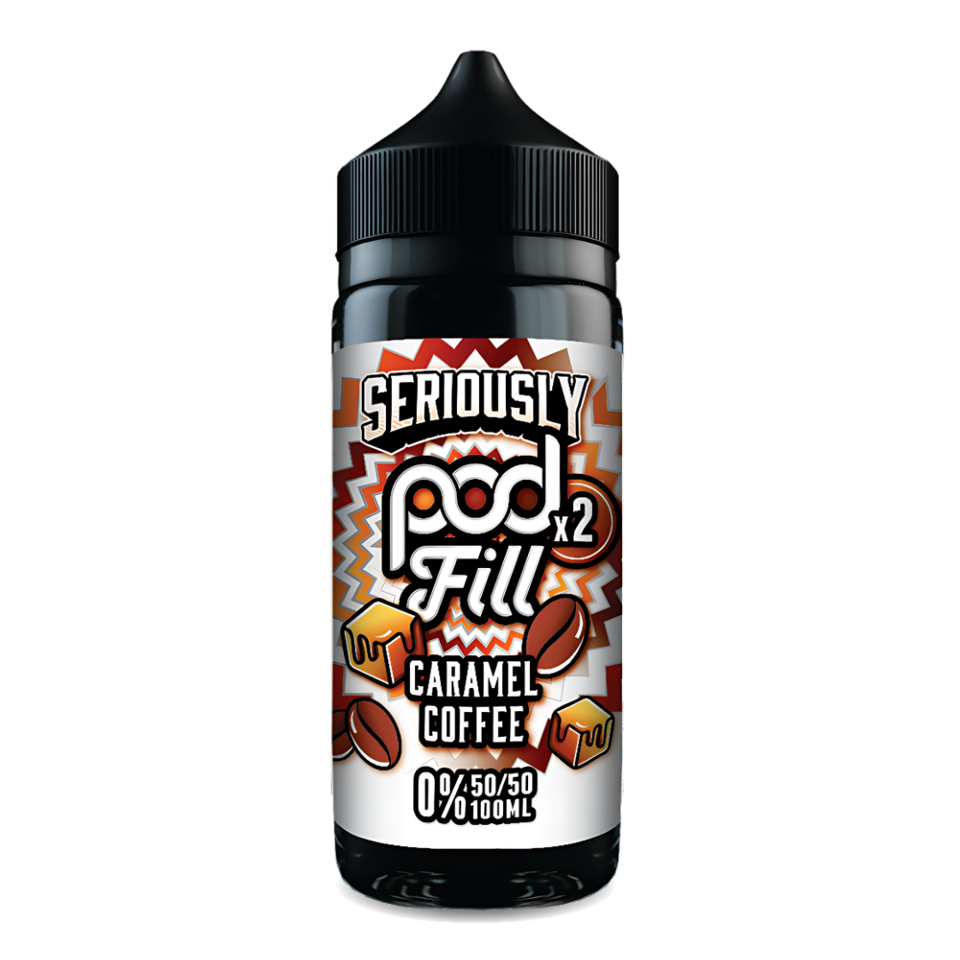 Seriously Pod Fill x2 Caremel Coffee E-liquid Shortfill