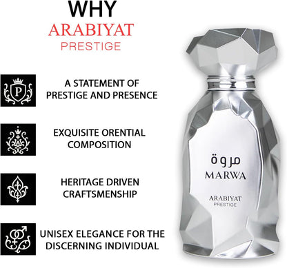 Arabiyat Marwa Eau de Parfum 100ml Unisex Citrus Bergamot Ginger Long Lasting