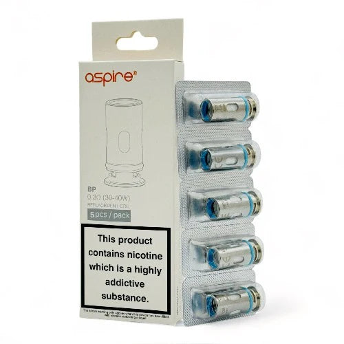 Aspire BP Coil 0.6 Ohm (5 Pack) – Authentic Replacement Coils for BP60 BP80 Kits