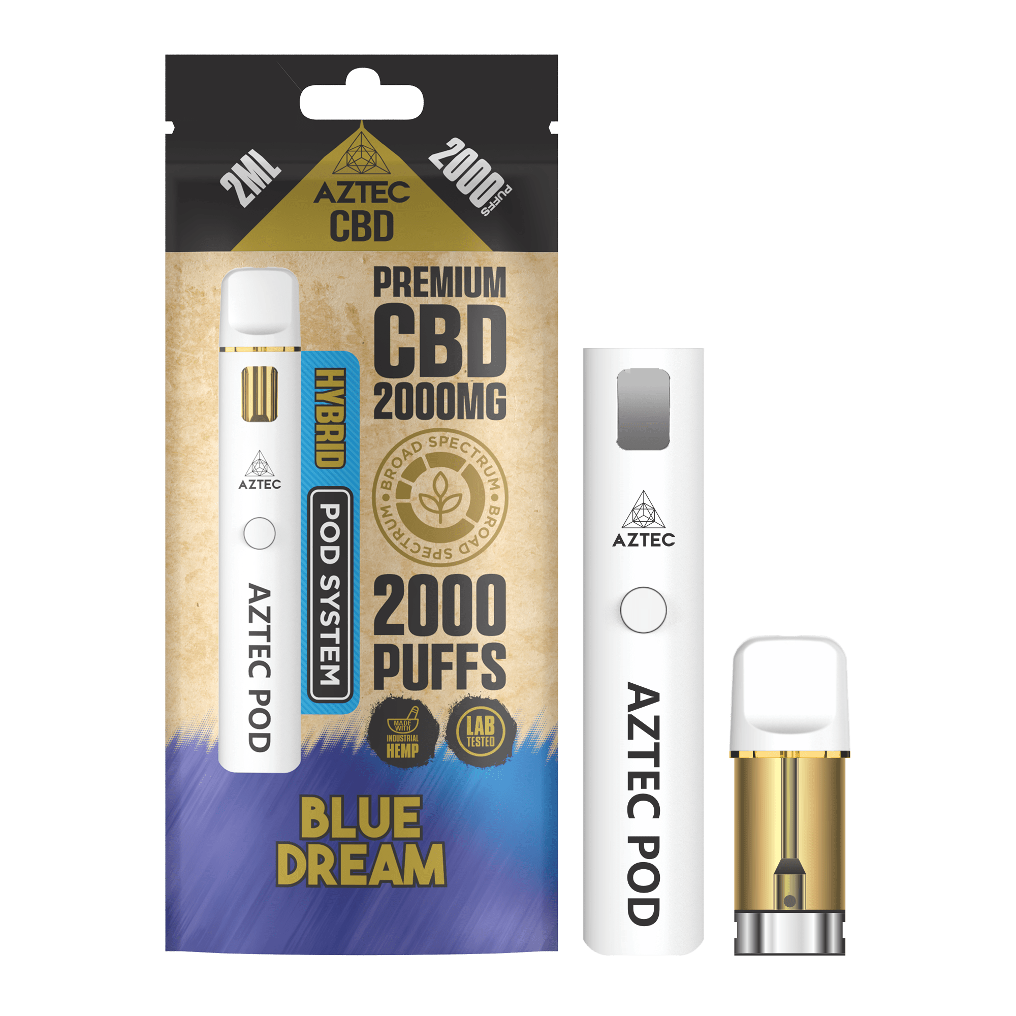 Aztec CBD Pod System 2000MG