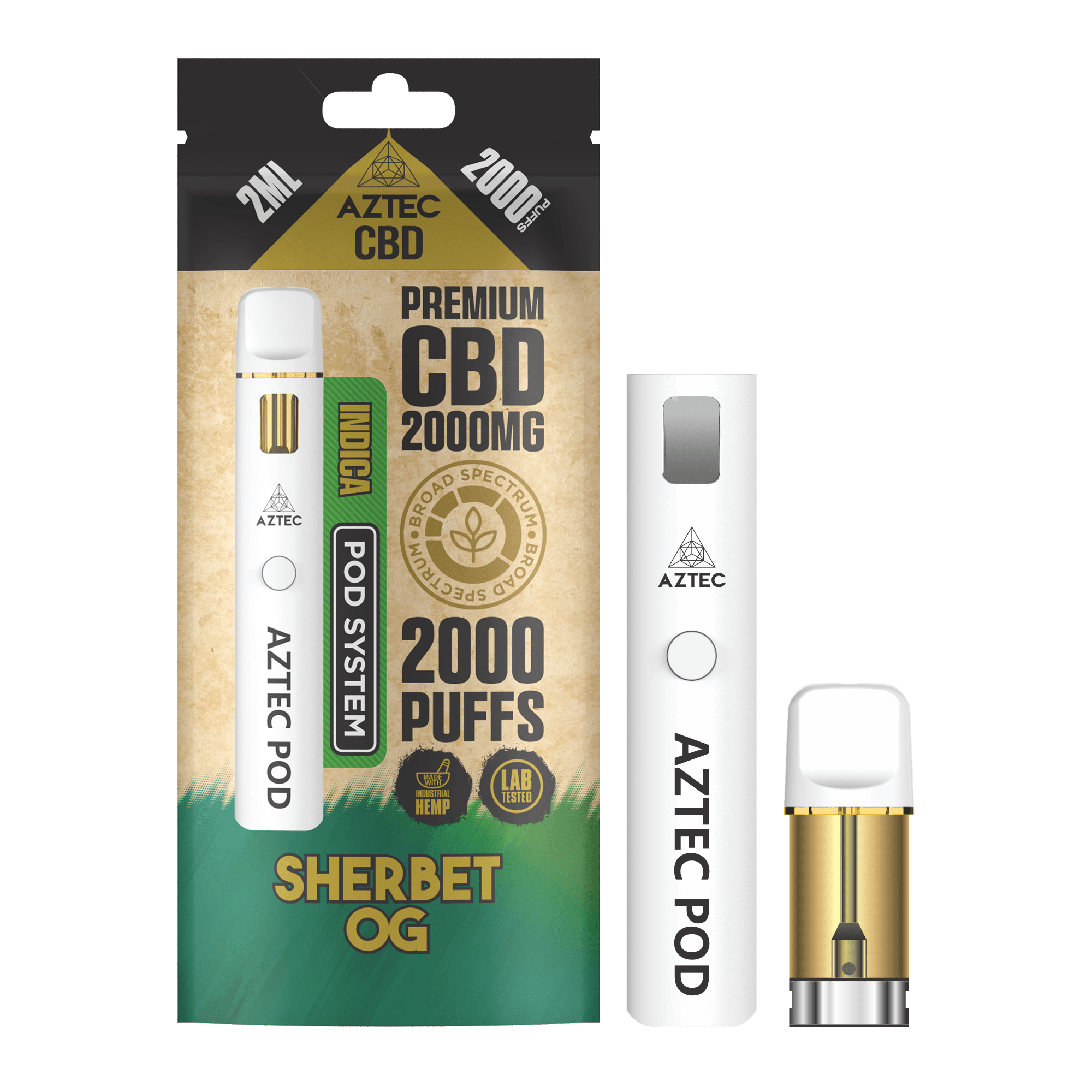 Aztec CBD Pod System 2000MG