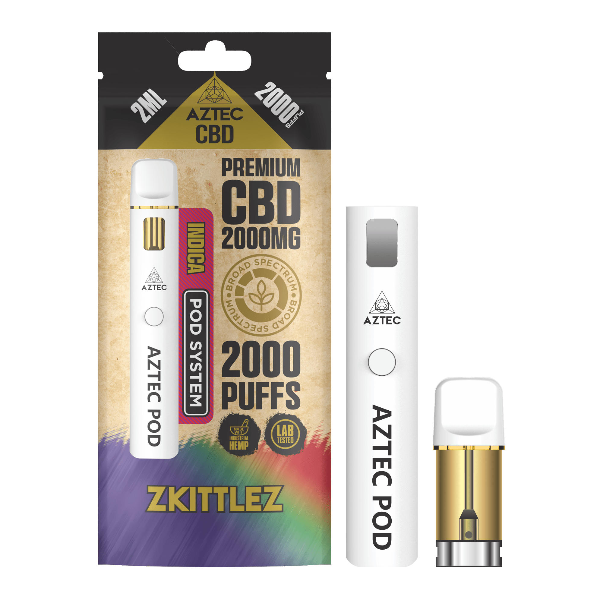 Aztec CBD Pod System 2000MG