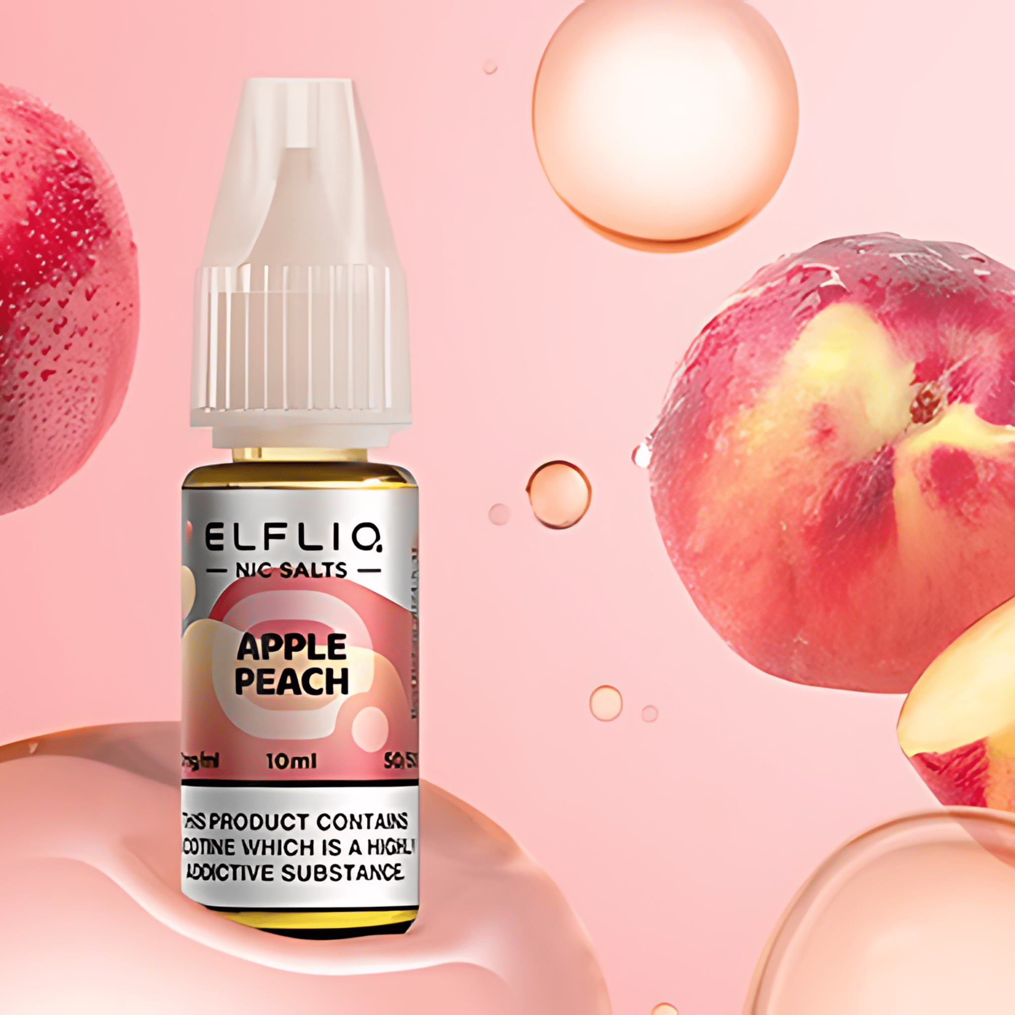 Apple Peach Nic Salt E - Liquid by Elfliq Elf Bar - Nic Salts - Mystic City Vape Store