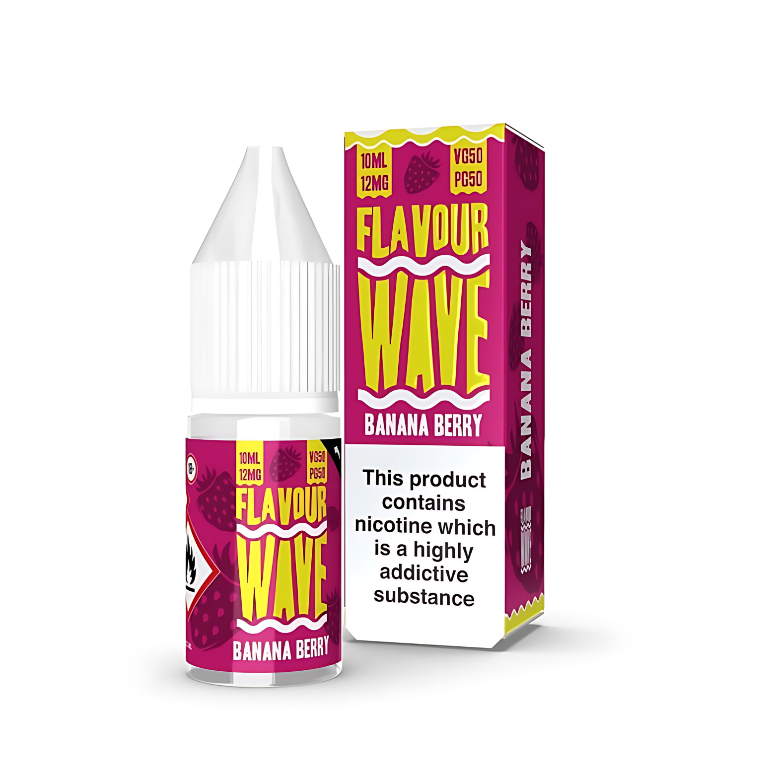 Banana Berry 50_50 10ml E-liquid by Flavour Wave