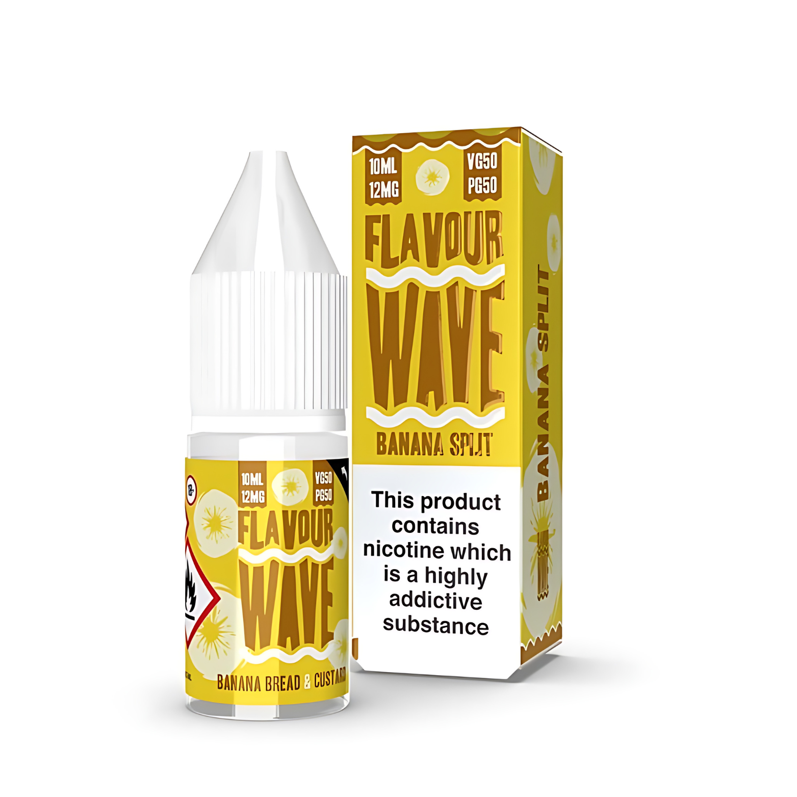 Banana Split 50_50 10ml E-liquid by Flavour Wave