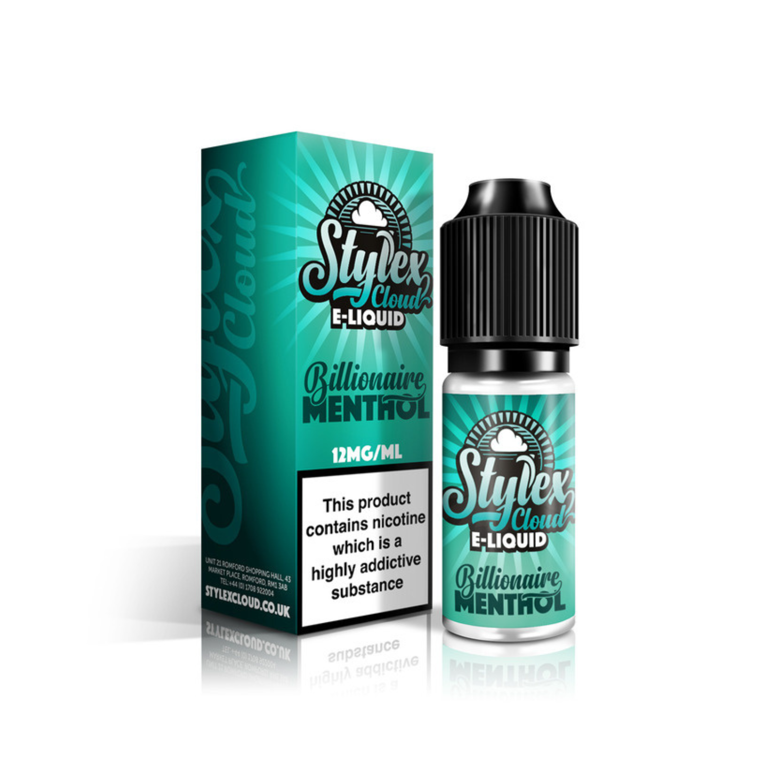 Billionaire Menthol 50_50 10ml E-liquid by Stylex Cloud