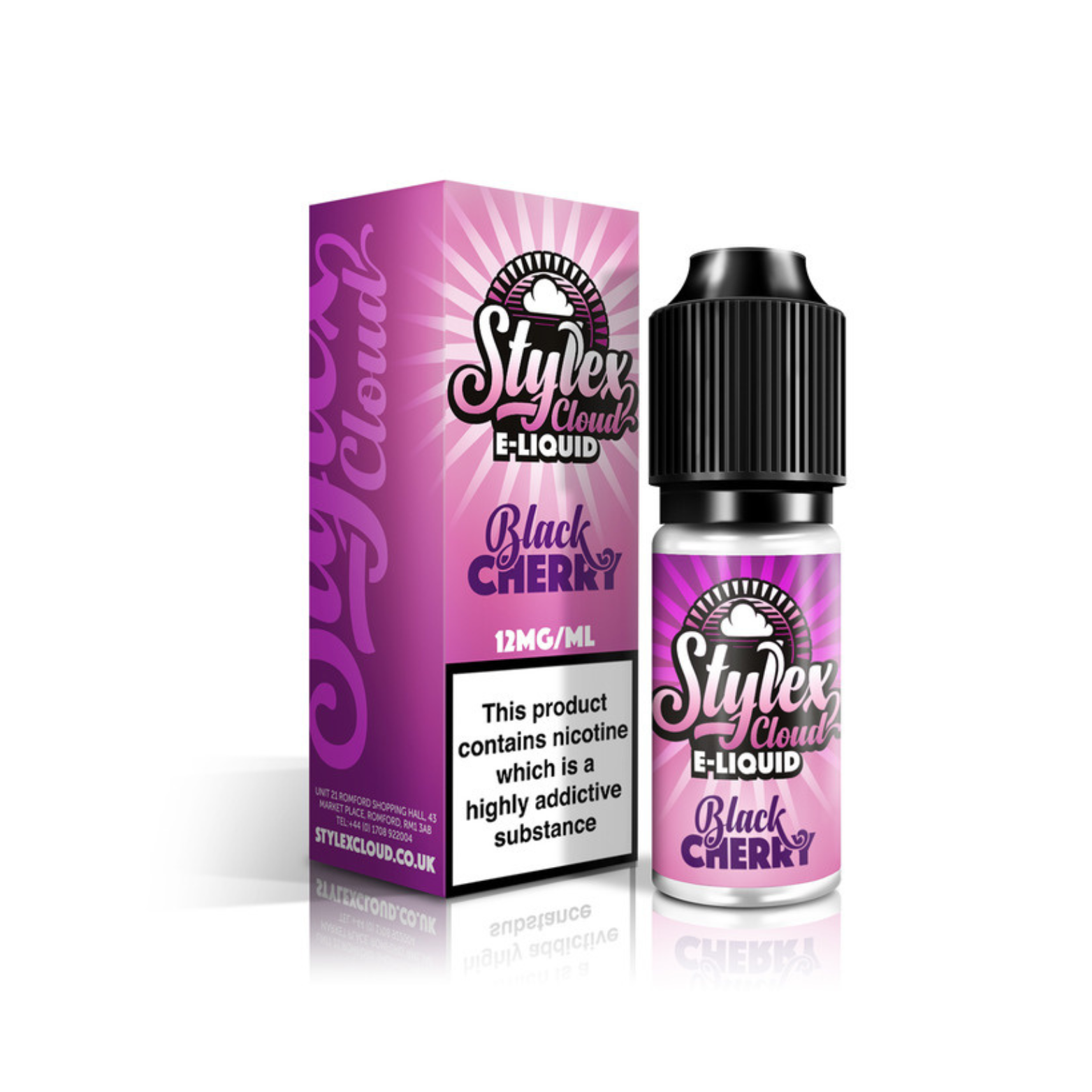 Black Cherry 50_50 10ml E-liquid by Stylex Cloud